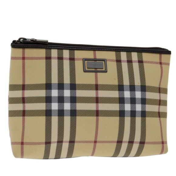 Pre Loved burberry Unisex Beige Clutches - Picture 1 of 8